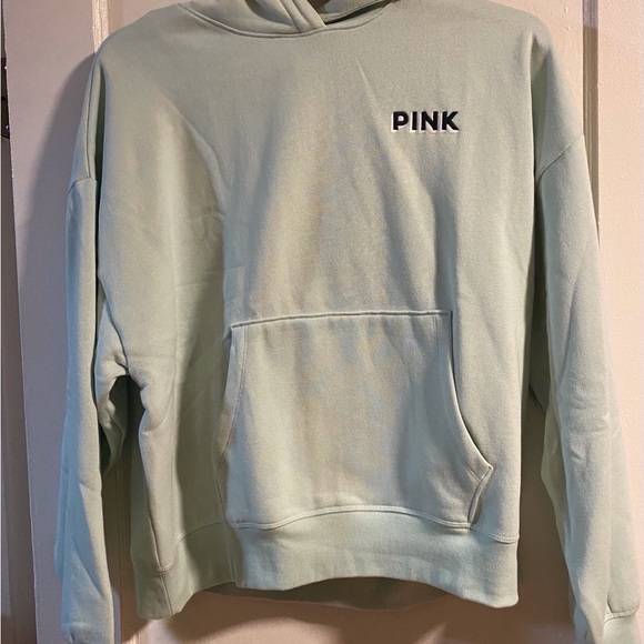 PINK Victoria's Secret Light Green Hoodie - Picture 1 of 7